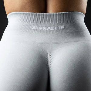 Alphalete Amplify Leggings Silver Sky Seamless XS